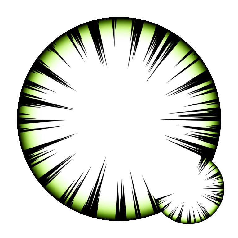 Black Spike Acid Green